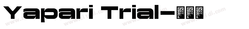 Yapari Trial字体转换